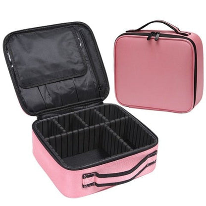 Partition Multi Functional Portable Makeup Bag